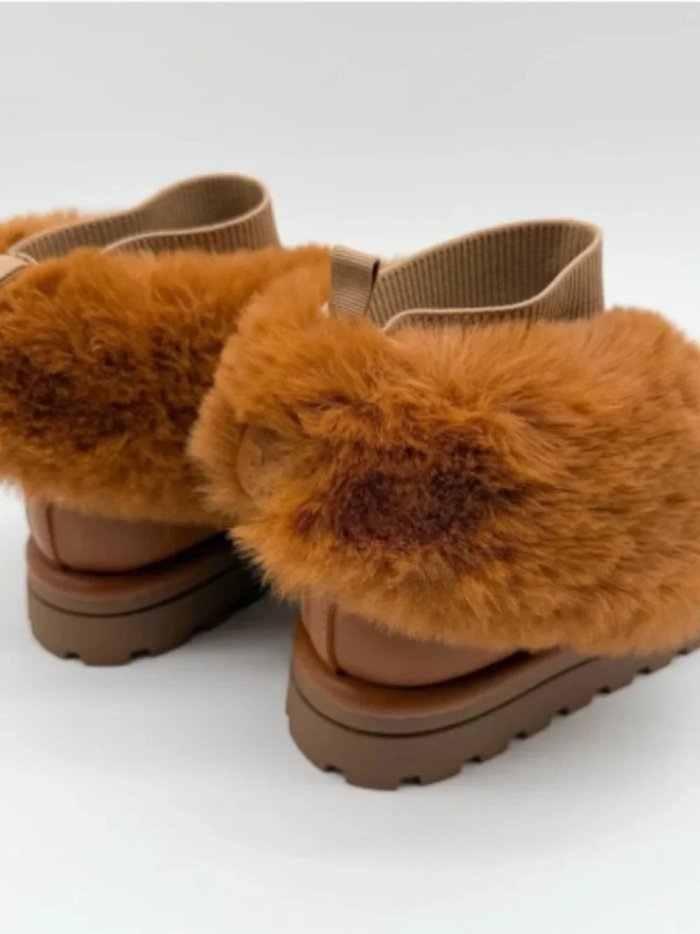 Sam Edelman Faux Fur Corduroy Platform Boots — Chestnut, NIB. 7.5